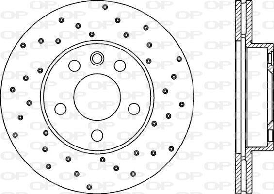 OPEN PARTS Bremžu diski BDRS1843.25